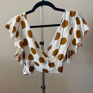 Polka dot crop top